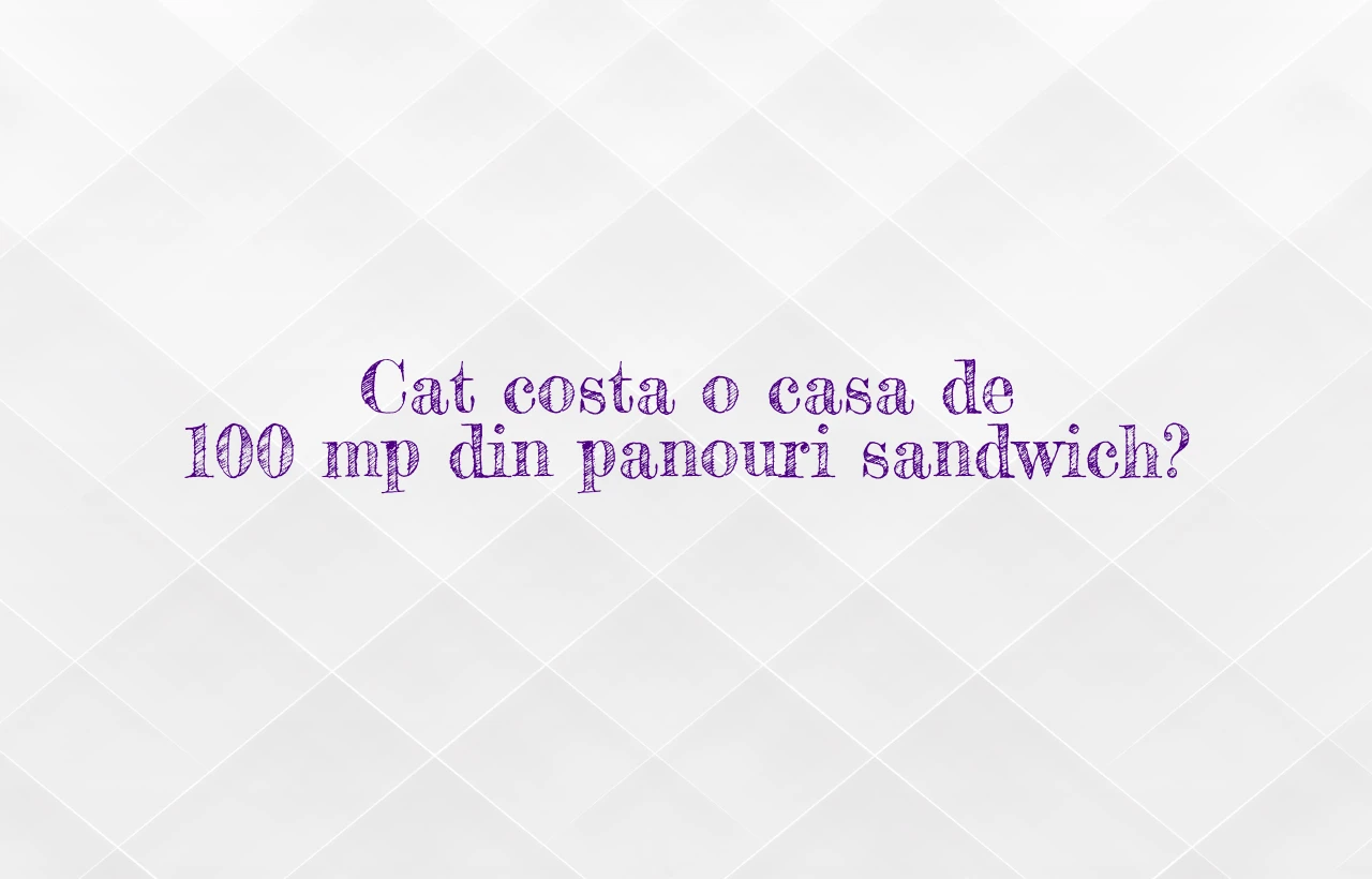 cat costa o casa de 100 mp din panouri sandwich