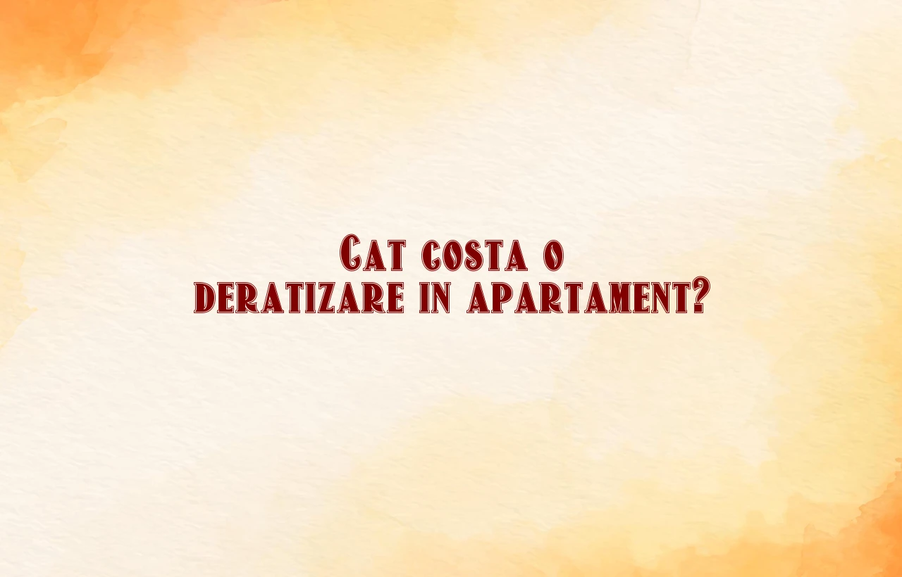 cat costa o deratizare in apartament